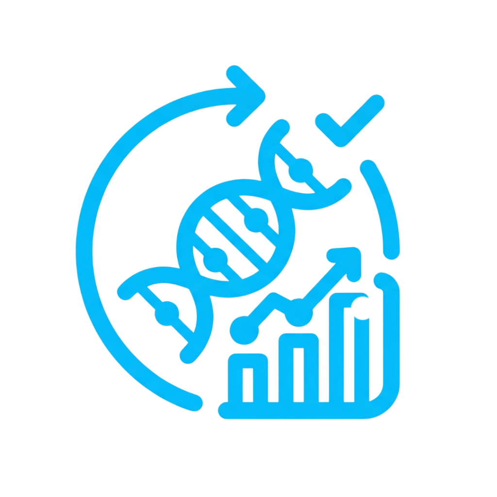 Ícono análisis de datos biomédicos