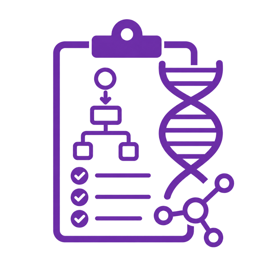 Ícono diseño de experimentos en biología molecular